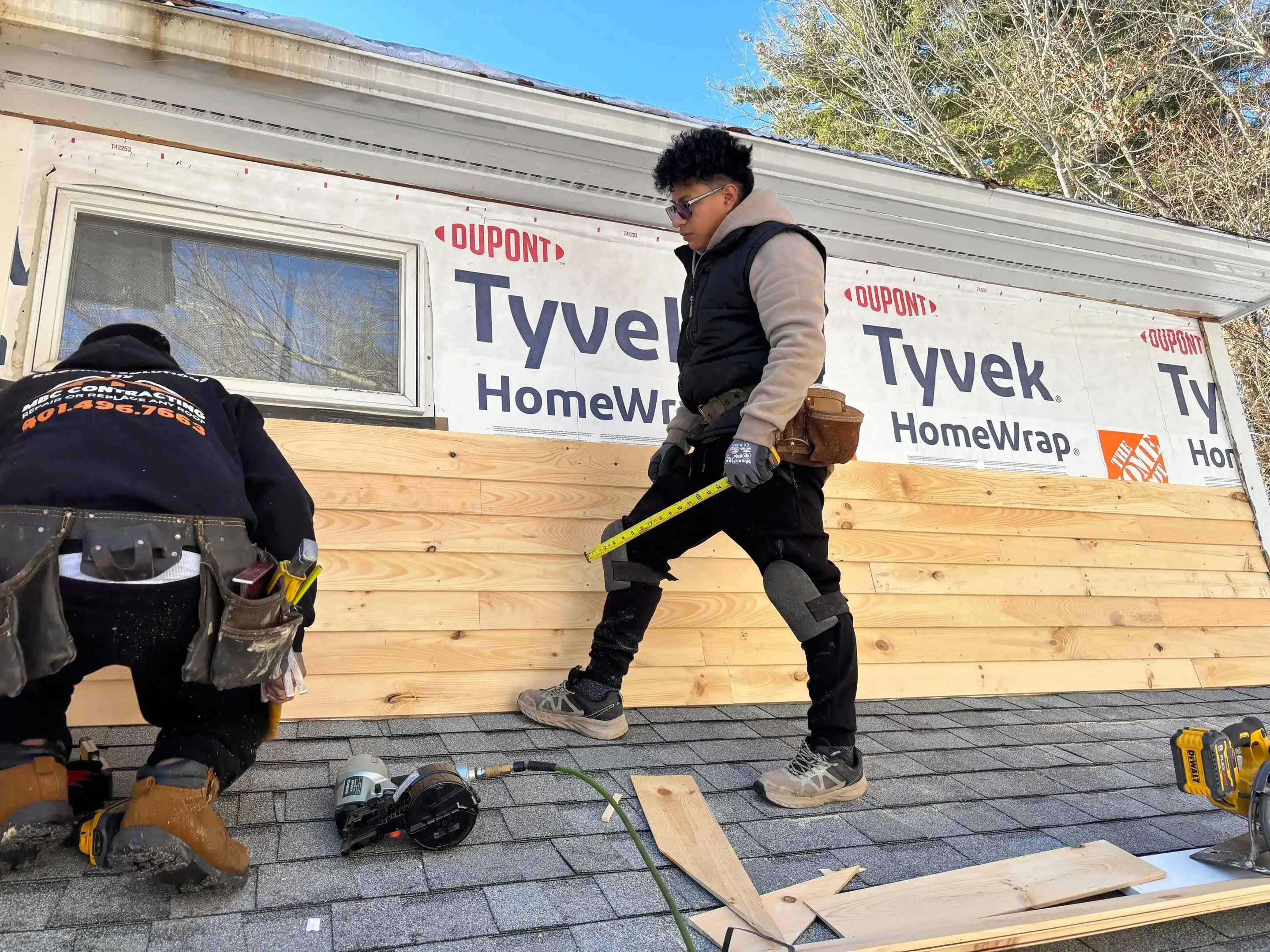 Roofing work